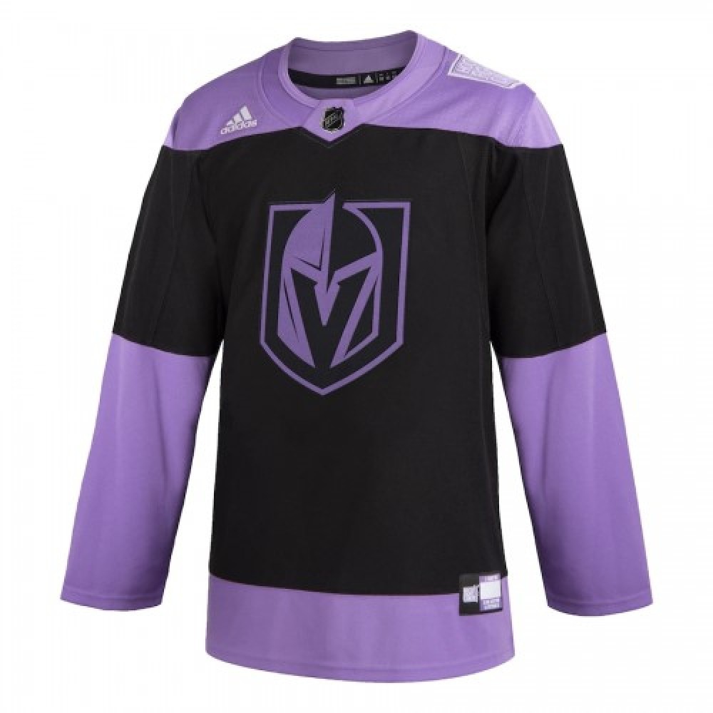 Men's Vegas Golden Knights adidas Black Hockey Fights Cancer Custom Practice Jersey-Pro Kit Vault | Brand New 26/27 Sports Jerseys
